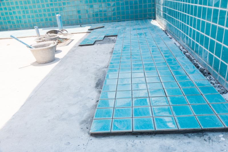 Pool Tile Installation in Spring